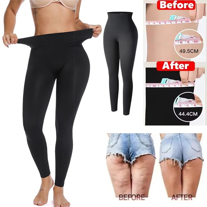 High-Waist Compression Shapewear Leggings