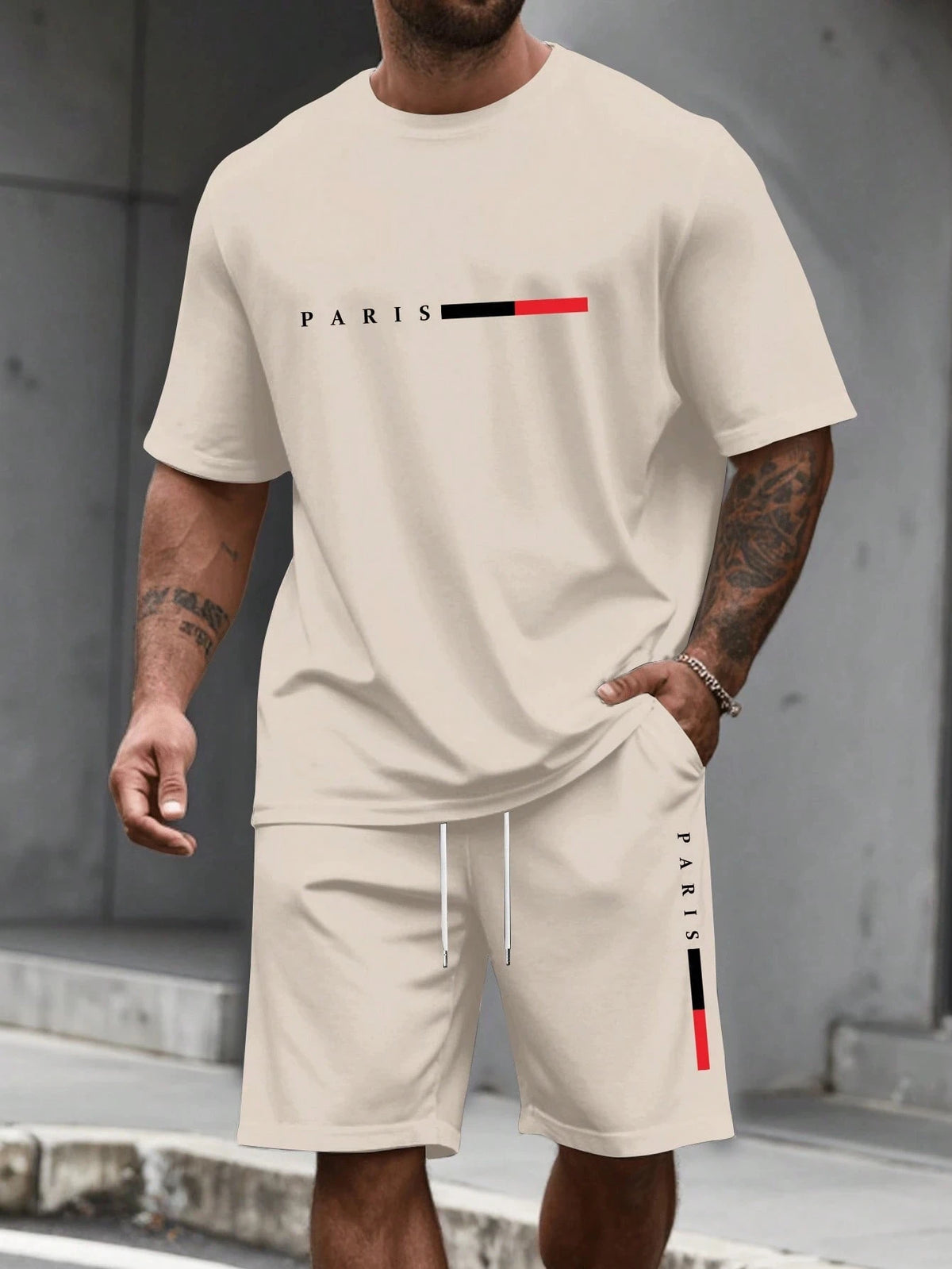 Men's Two-Piece Training T-Shirt & Shorts Set