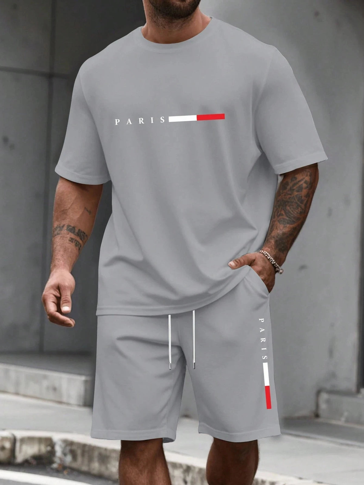 Men's Two-Piece Training T-Shirt & Shorts Set