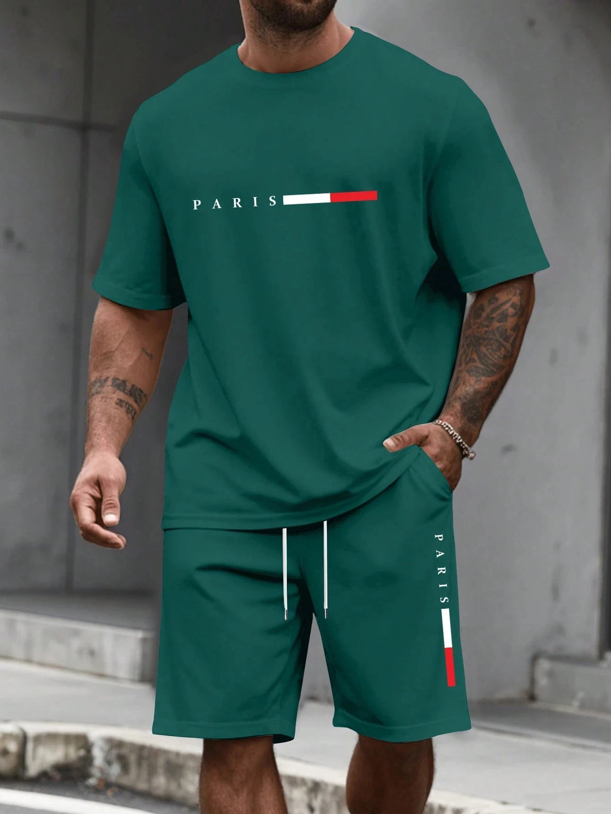 Men's Two-Piece Training T-Shirt & Shorts Set