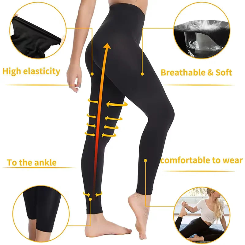 High-Waist Compression Shapewear Leggings