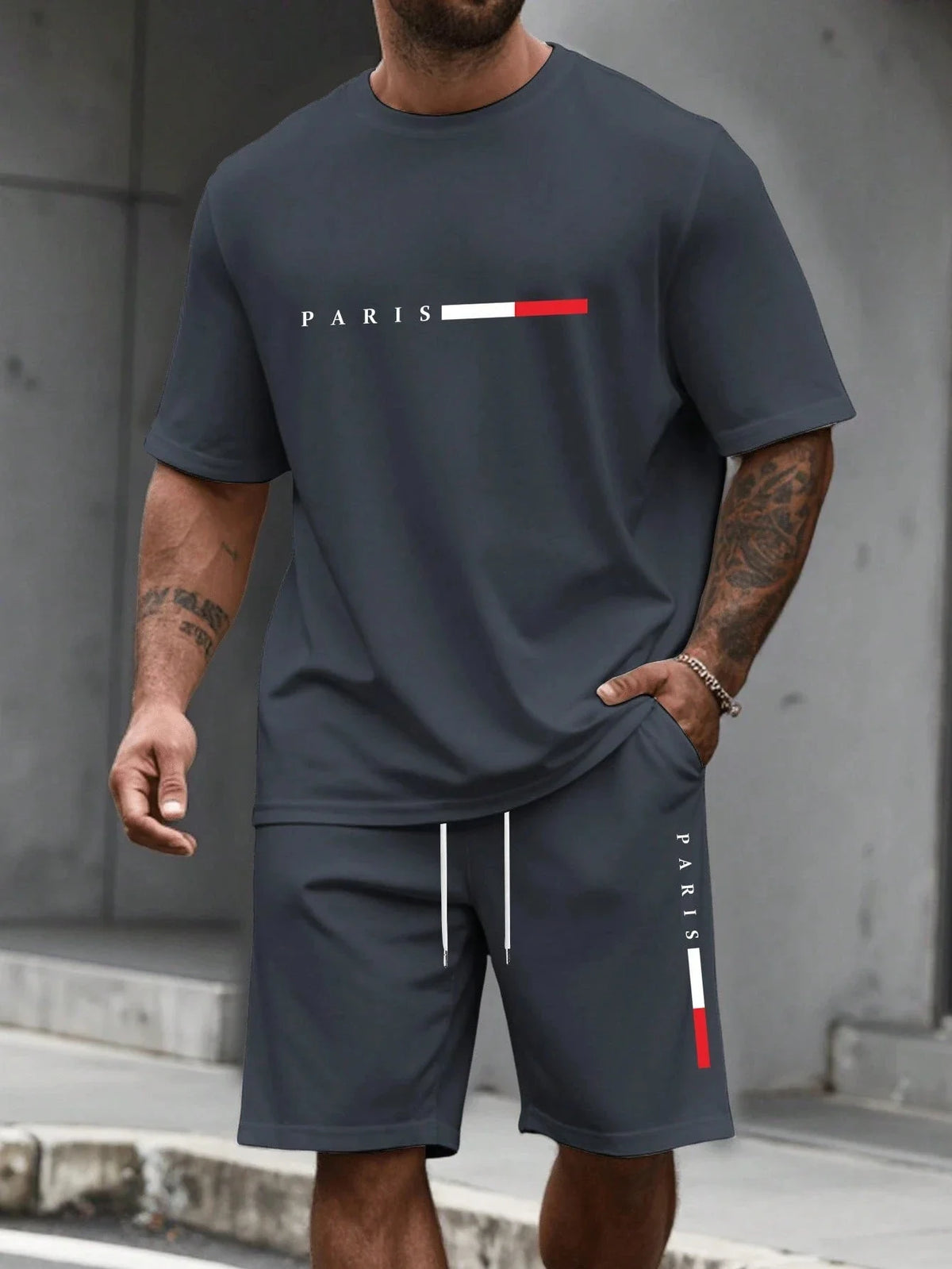 Men's Two-Piece Training T-Shirt & Shorts Set