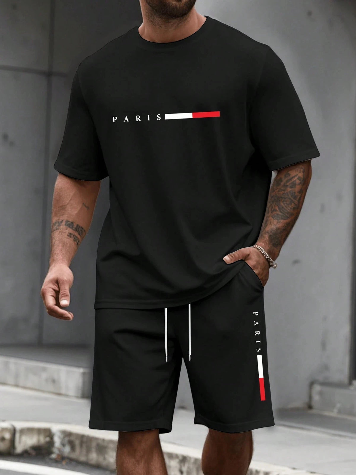 Men's Two-Piece Training T-Shirt & Shorts Set