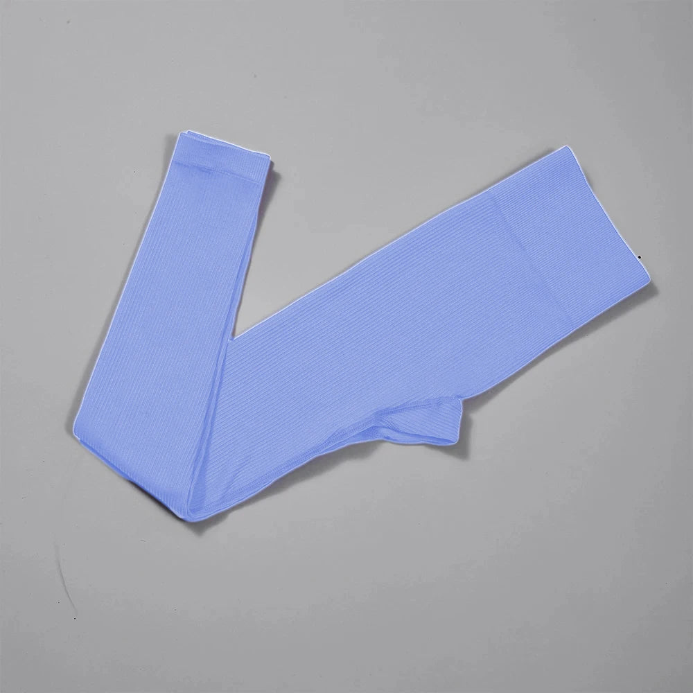 Ribbed Seamless High-Waist Leggings