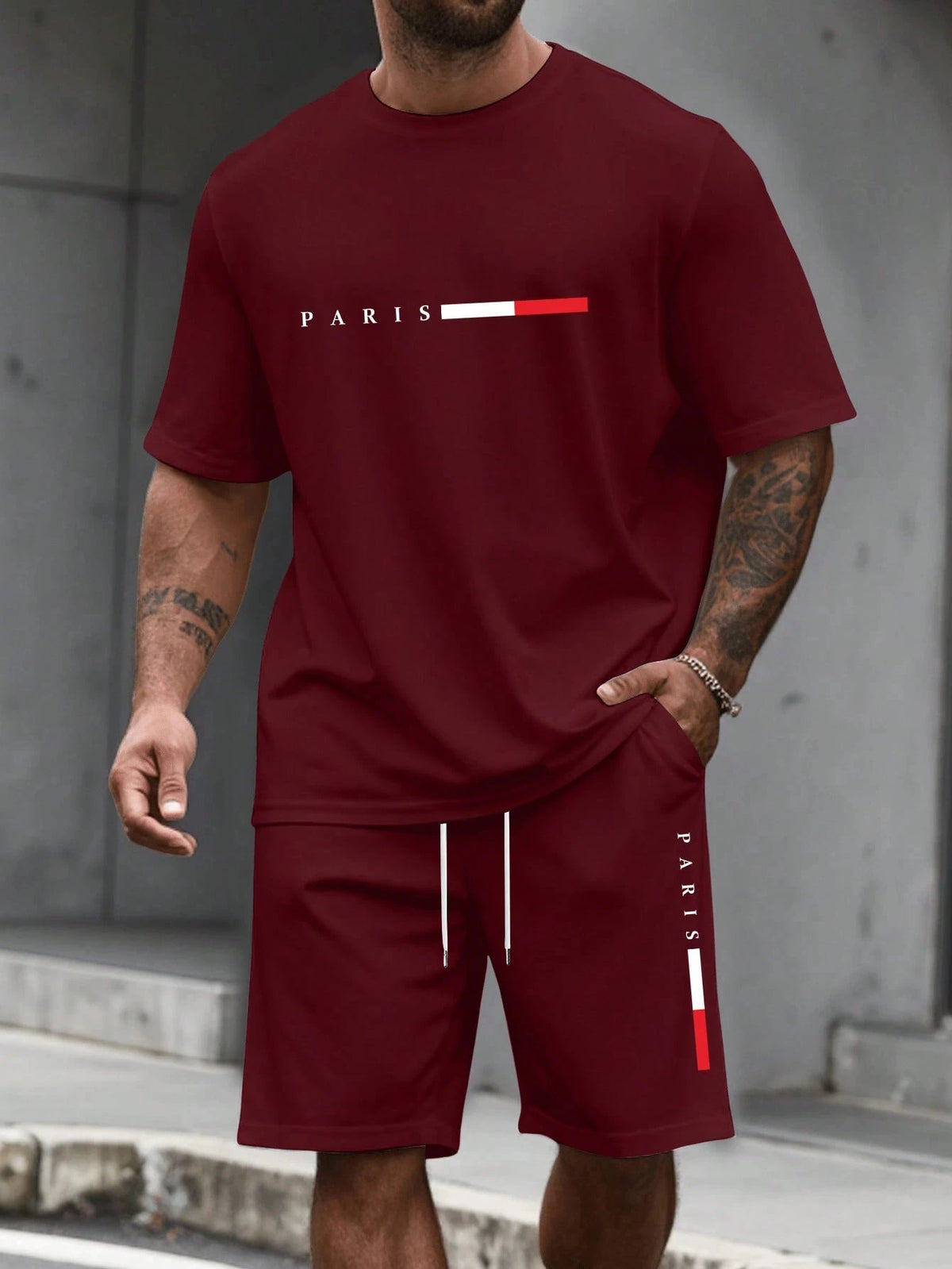 Men's Two-Piece Training T-Shirt & Shorts Set