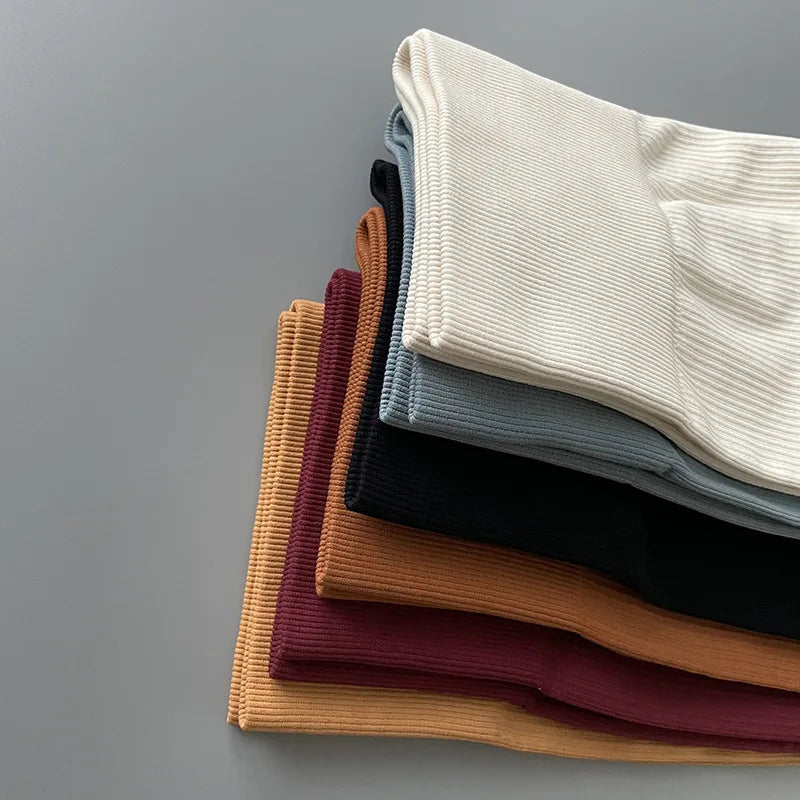 Ribbed Seamless High-Waist Leggings
