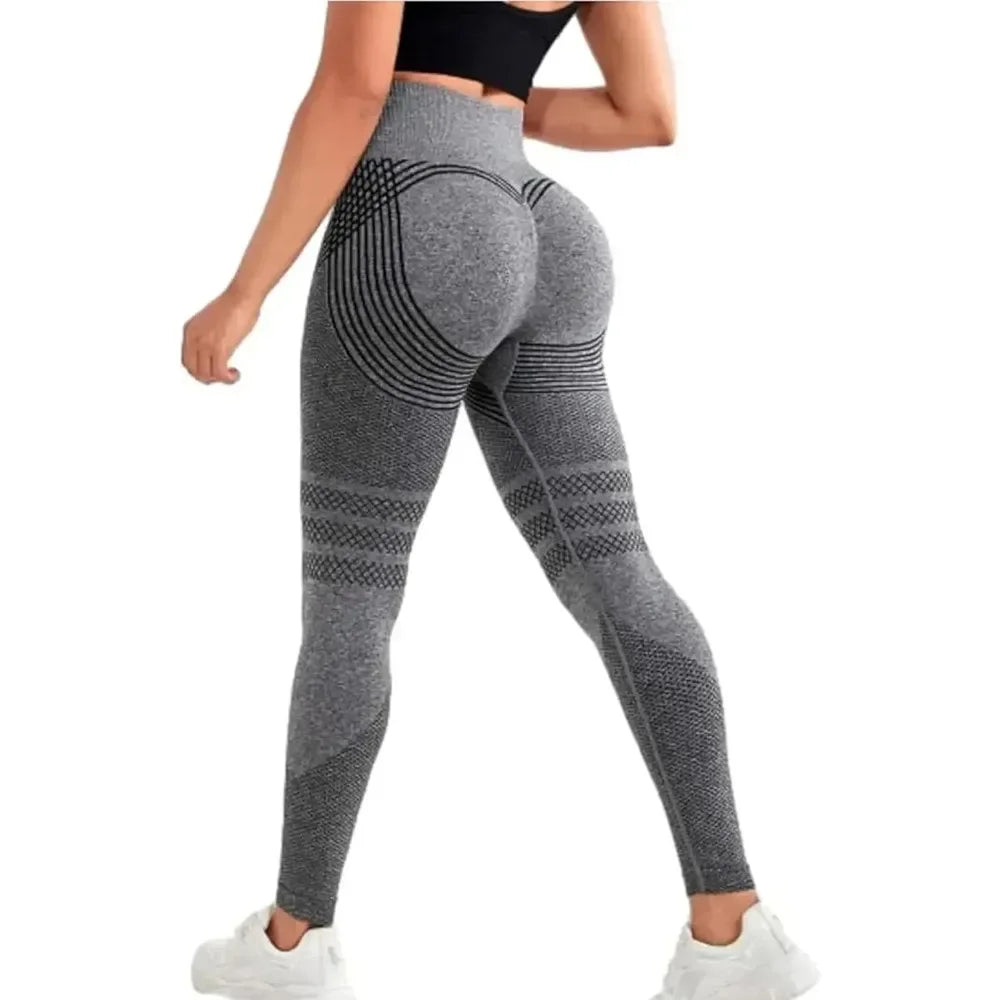 3D Textured High-Waist Leggings