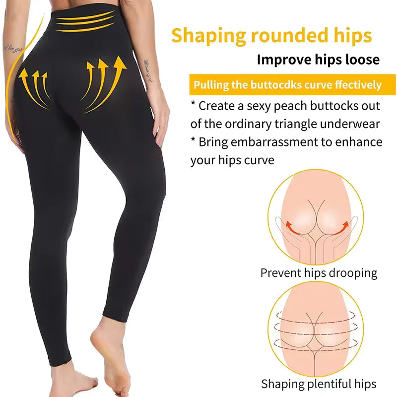 High-Waist Compression Shapewear Leggings