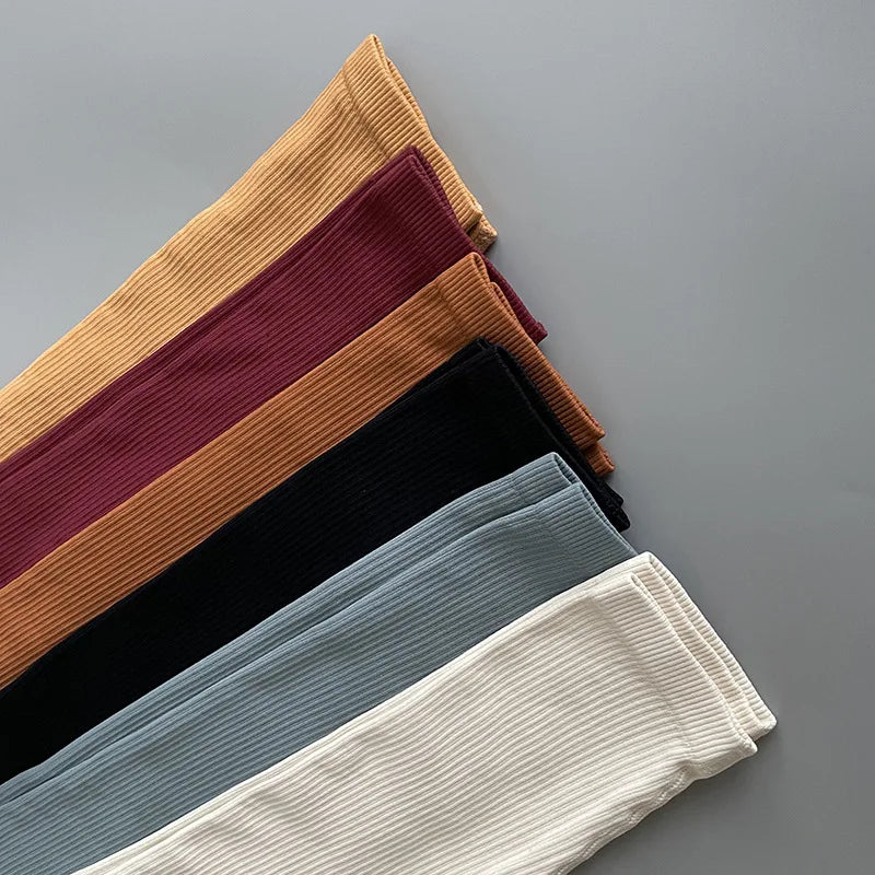Ribbed Seamless High-Waist Leggings