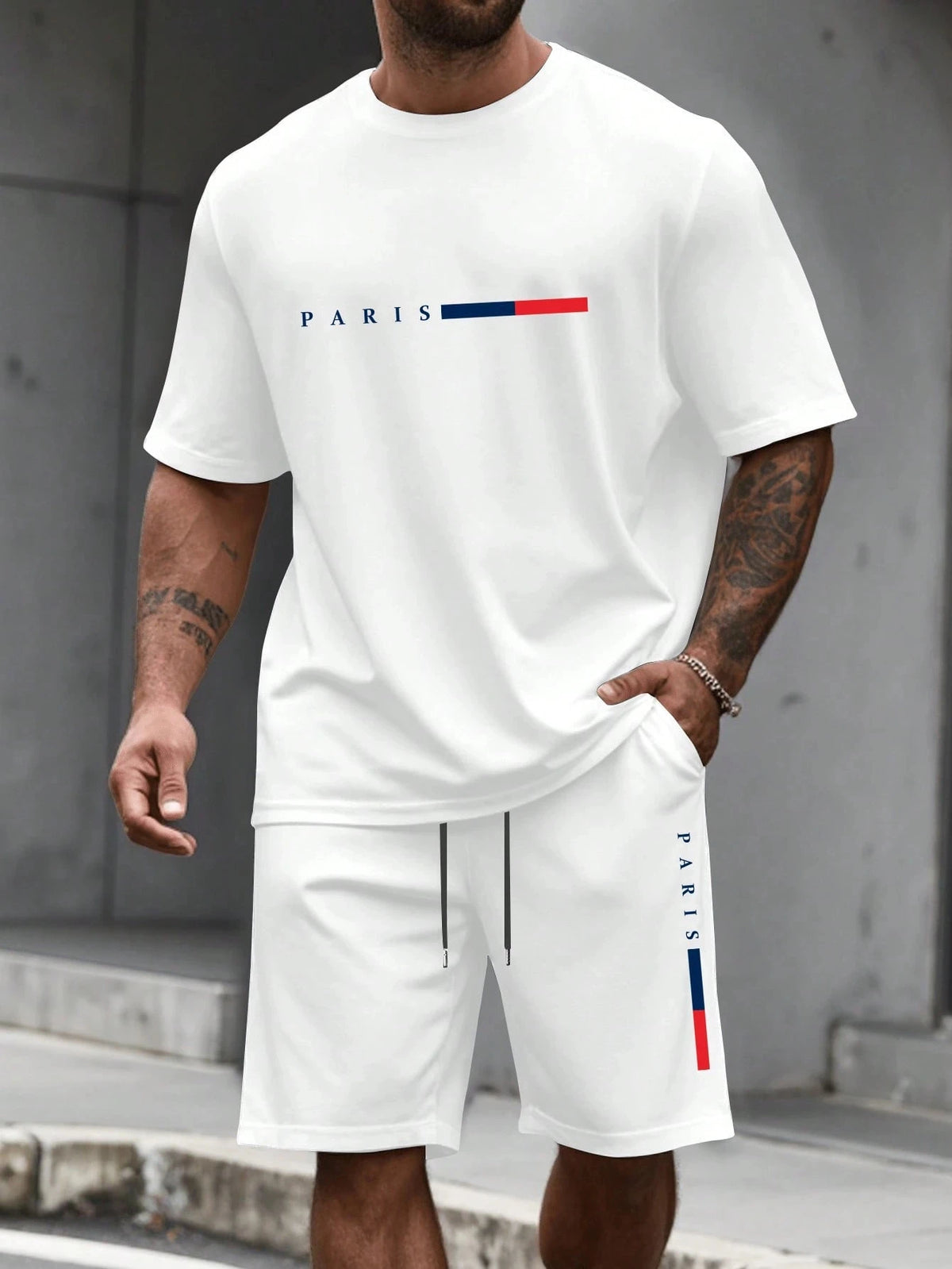 Men's Two-Piece Training T-Shirt & Shorts Set