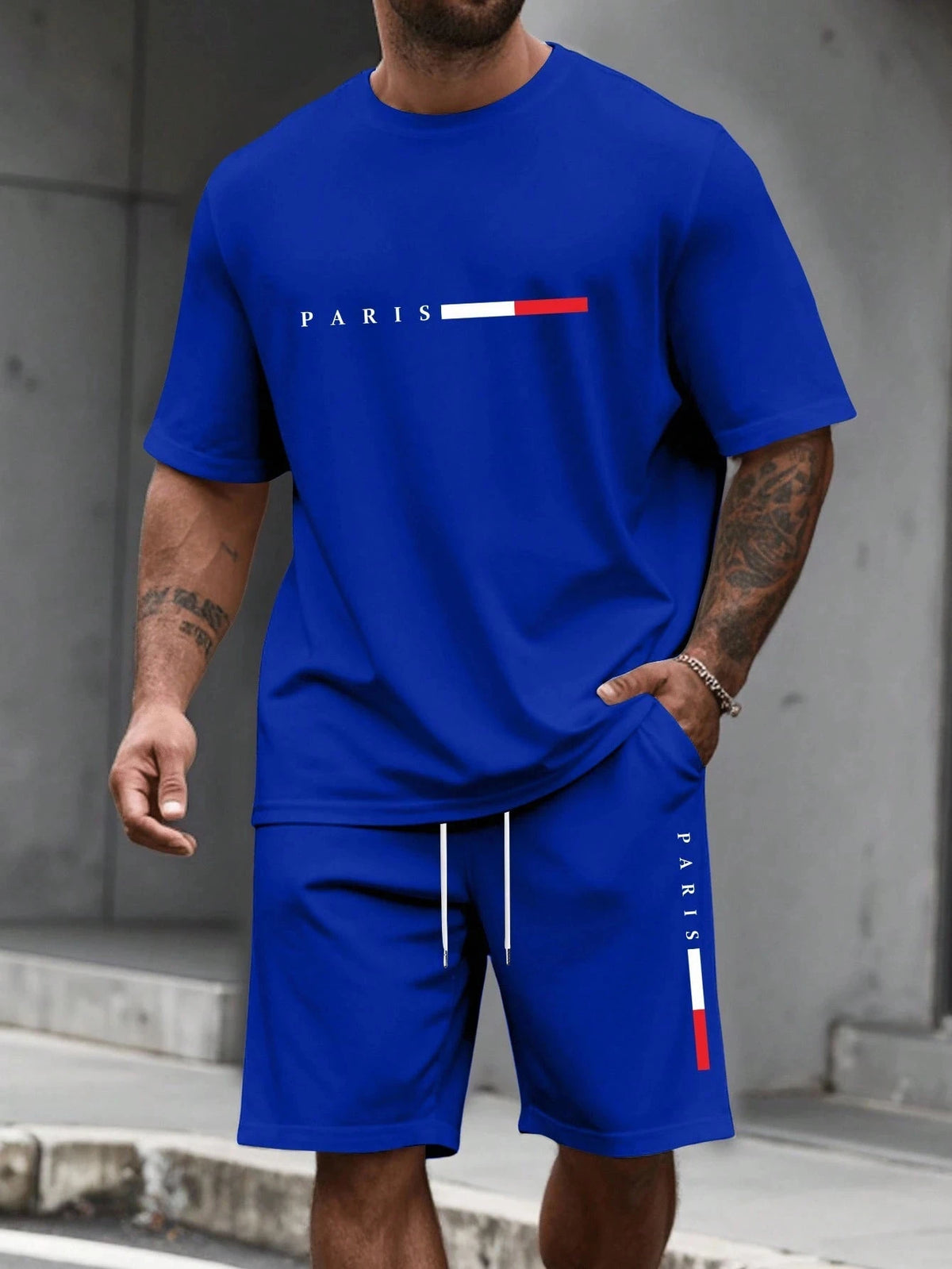 Men's Two-Piece Training T-Shirt & Shorts Set
