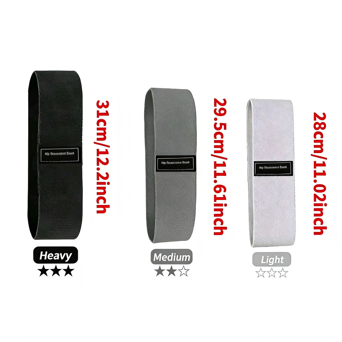 Premium Fabric Glute Resistance Bands