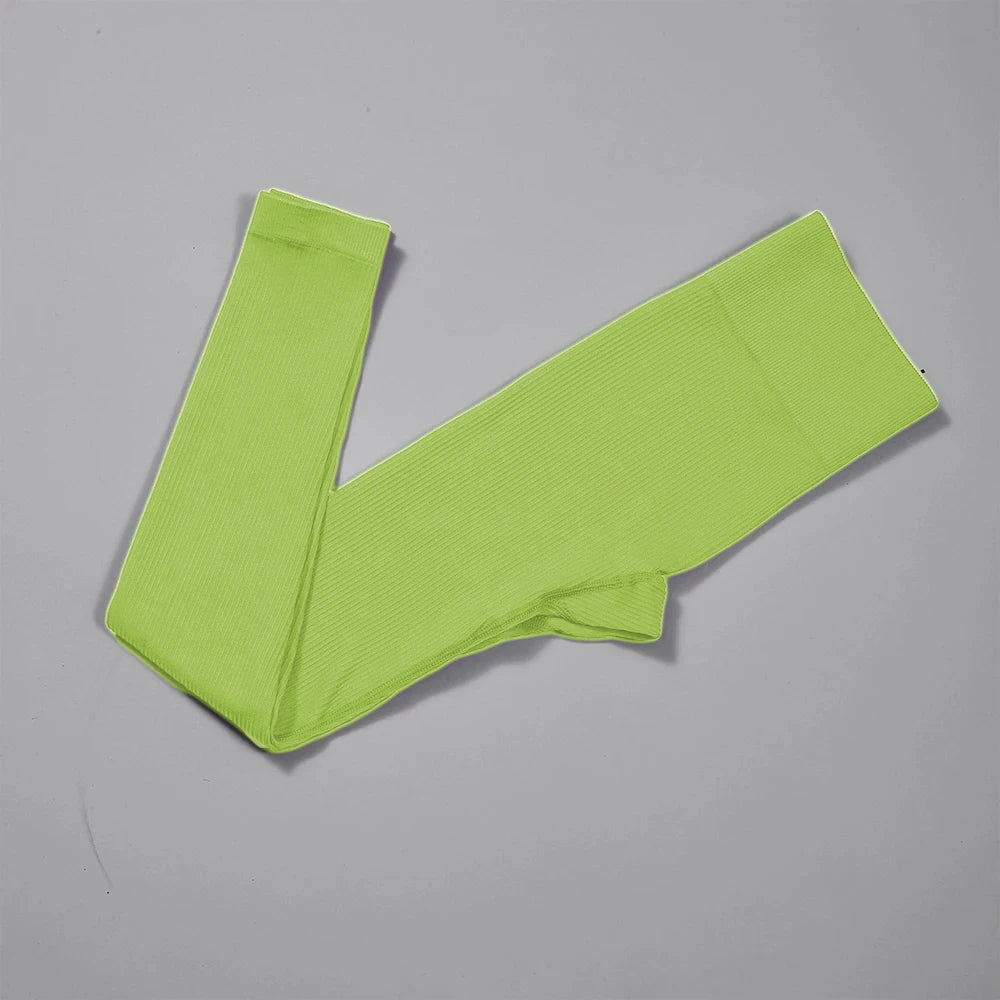 Ribbed Seamless High-Waist Leggings