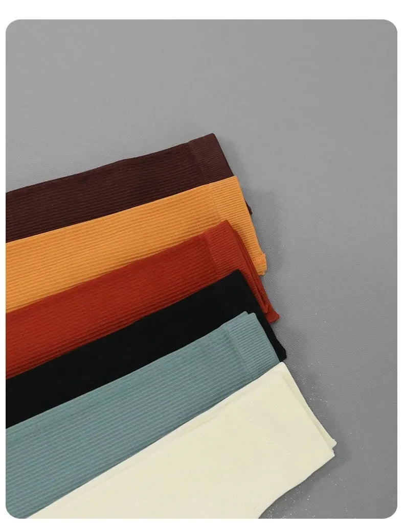 Ribbed Seamless High-Waist Leggings