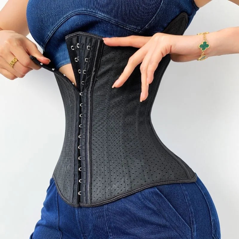 Steel-Boned Latex Waist Trainer