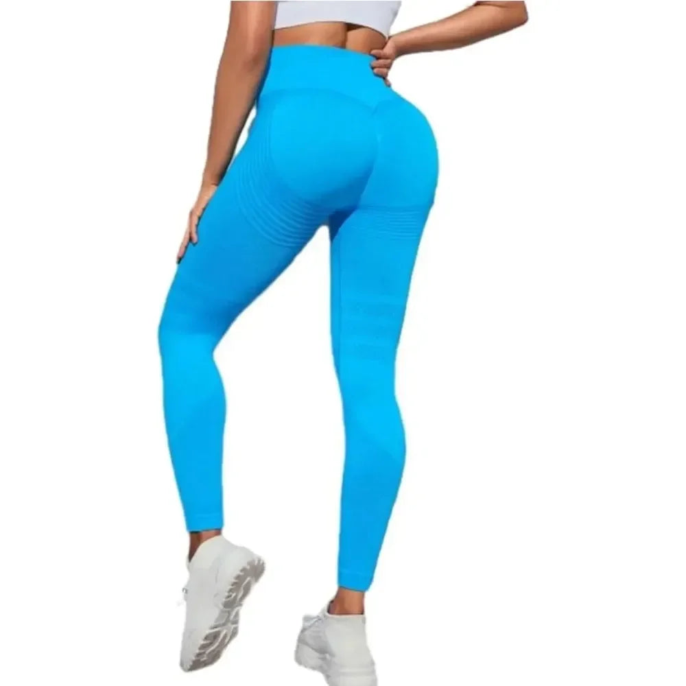 3D Textured High-Waist Leggings